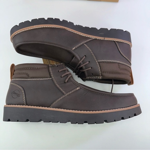 Weatherproof Vintage Men\'s Faux-Leather Chukka Boot Brown 13 M New chester lace main image 9